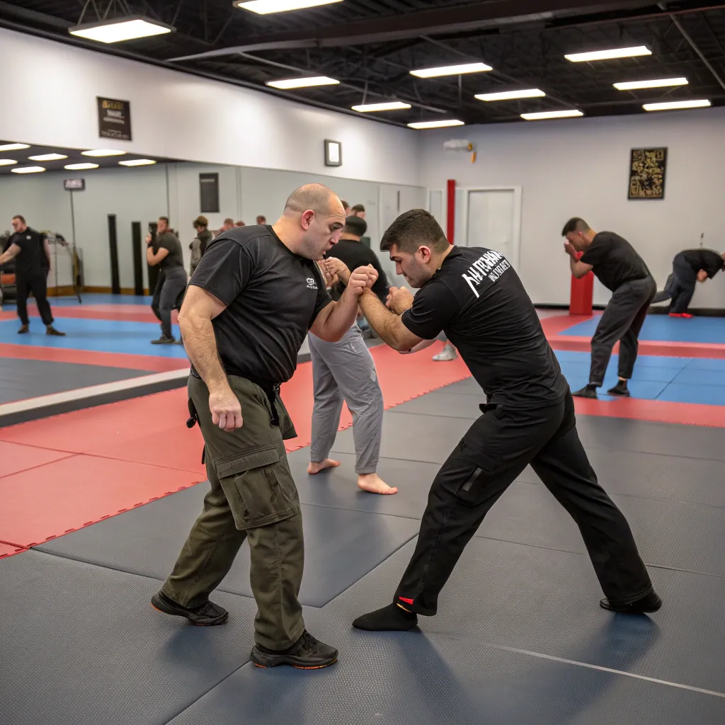 Instructors at PHYRANEX teaching a self-defense class